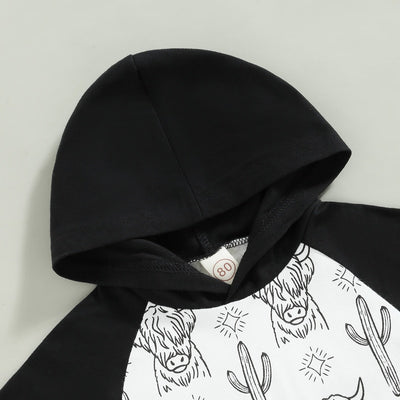 HIGHLAND COW Hoody Summer Outfit