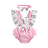ELEPHANT Ruffle Romper with Headband
