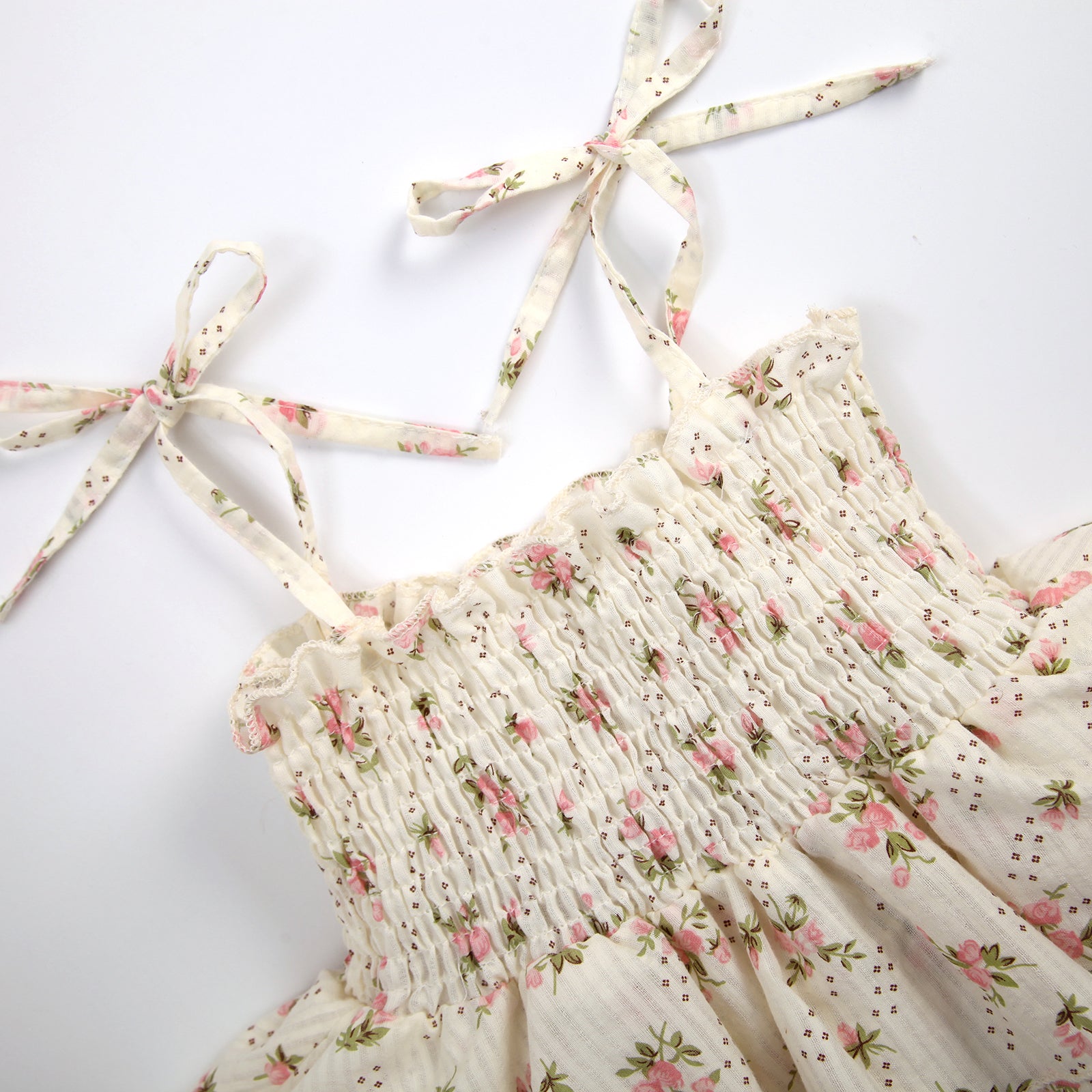 KIERA Floral Layered Ruffle Romper with Headband