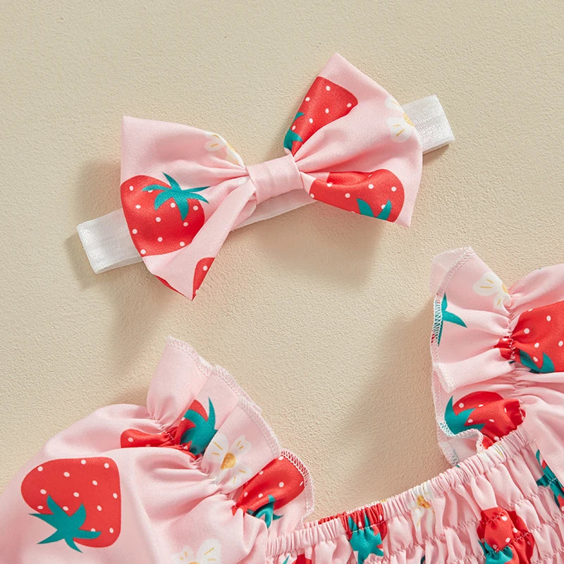 SUMMER FIELDS Romper Dress with Headband