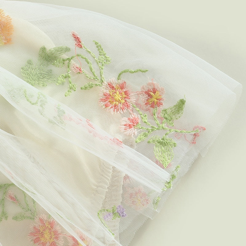 SPRING BLOSSOM Tulle Romper with Headband