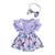 BUTTERFLY Lavender Romper Dress with Headband