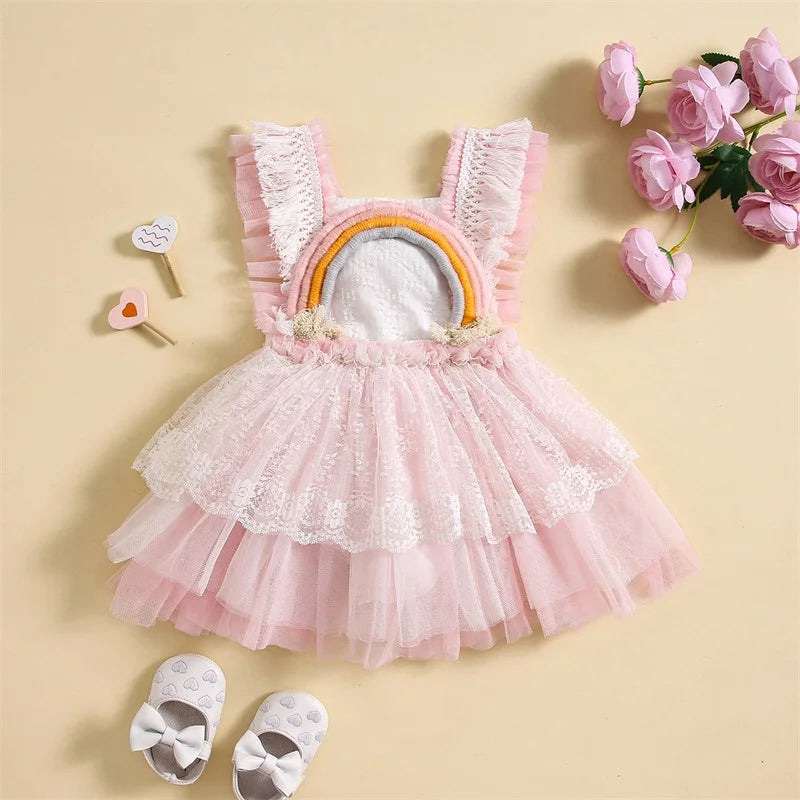 RAINBOW PRINCESS Tulle Dress