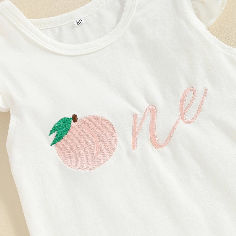 ONE Peach Bellbottoms Outfit