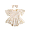 STELLA Lace Romper Dress with Headband