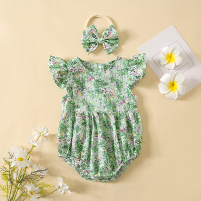 MEADOW Floral Romper with Headband