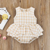 POLLY Checkered Ruffle Romper