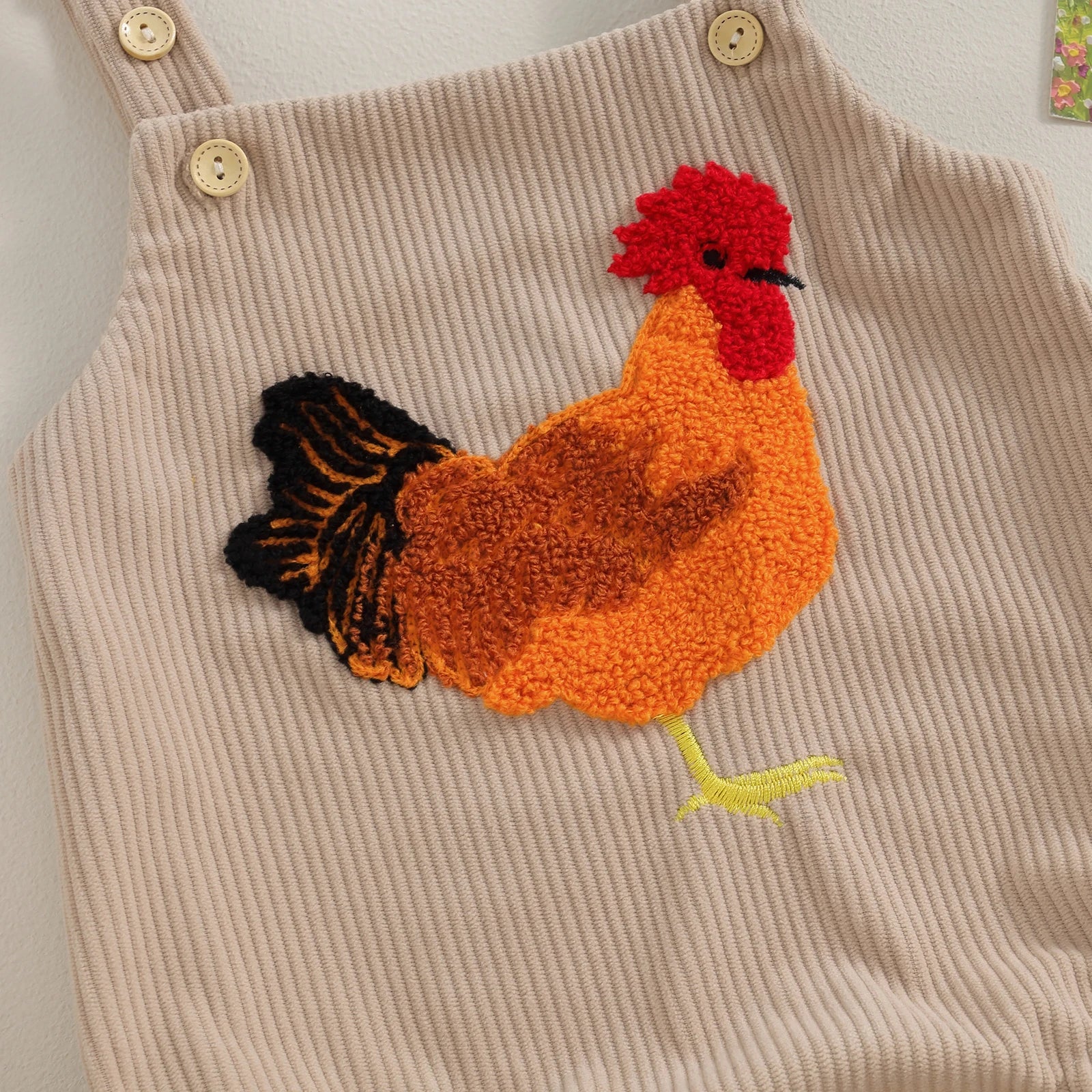 Baby girl chicken romper hotsell
