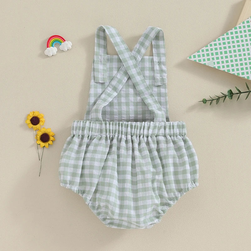 PAULINA Checkered Romper