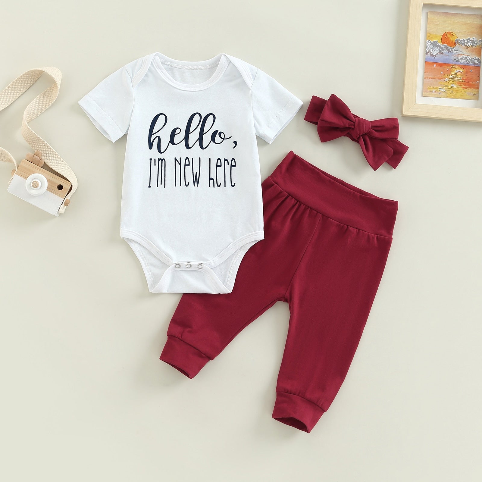 HELLO I'M NEW HERE Red Outfit