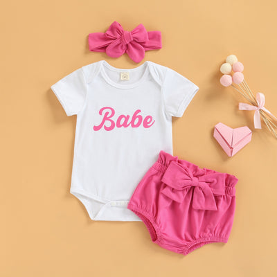 BABE Pink Outfit with Headband