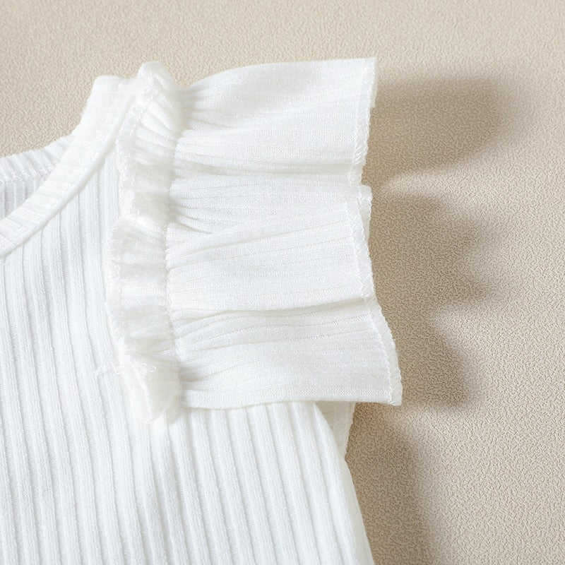 RHEA Floral Ruffle Outfit with Headband