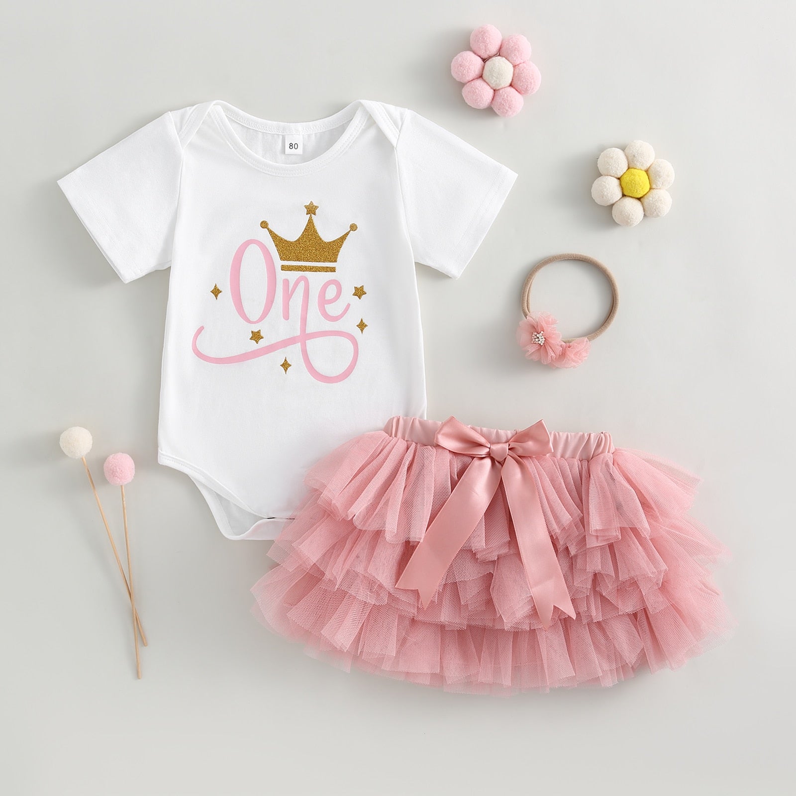 ONE Princess Pink Tutu Outfit
