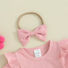 DADDY'S GIRL Ribbed Outfit with Headband
