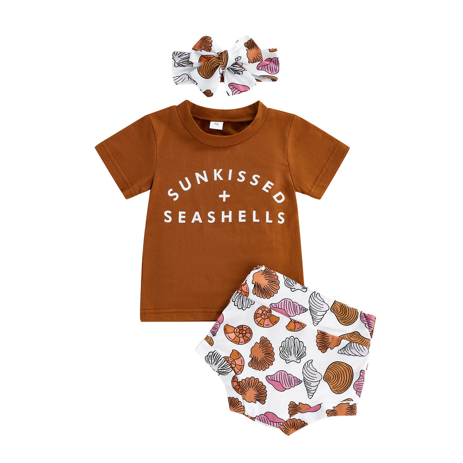 SUNKISSED + SEASHELLS Outfit with Headband