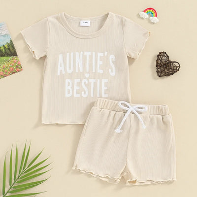 AUNTIE'S BESTIE Ribbed Summer Outfit