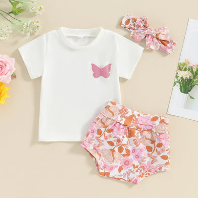 BUTTERFLY Floral Summer Outfit