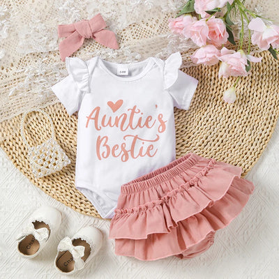 AUNTIE'S BESTIE Ruffle Skirt Outfit
