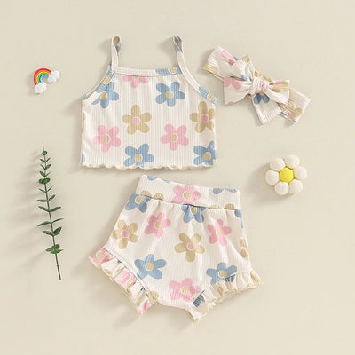 FLOWERS Crop Top Summer Outfit
