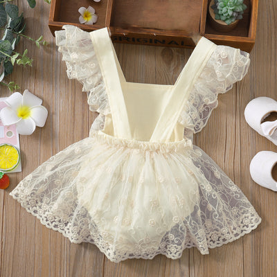 TINSLEY Lace Bowtie Romper