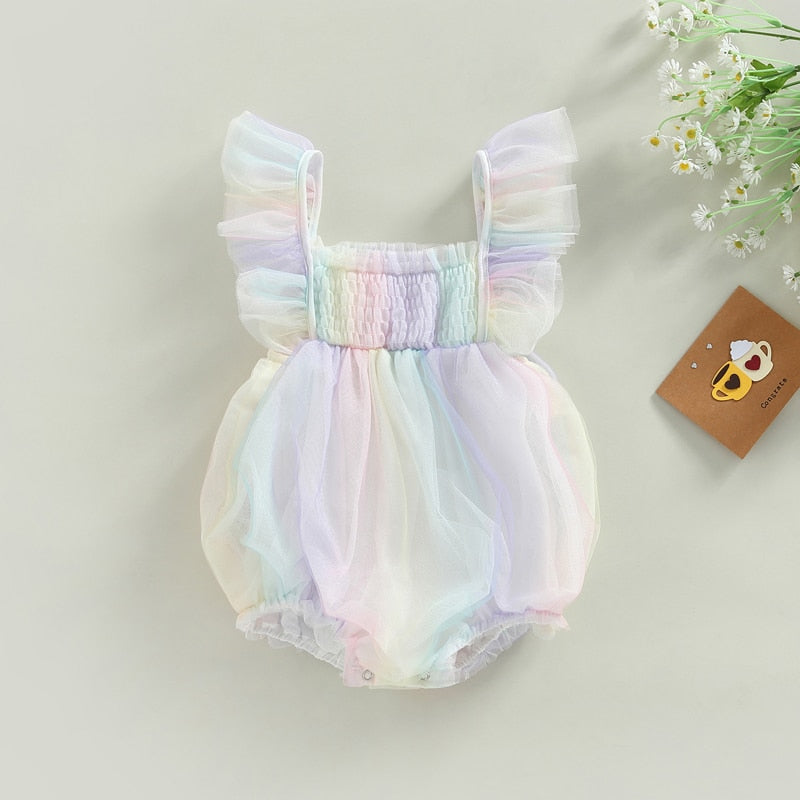 JOSIE Pastel Rainbow Romper