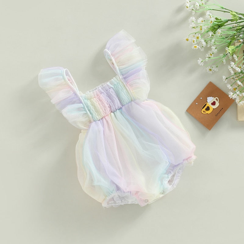 JOSIE Pastel Rainbow Romper