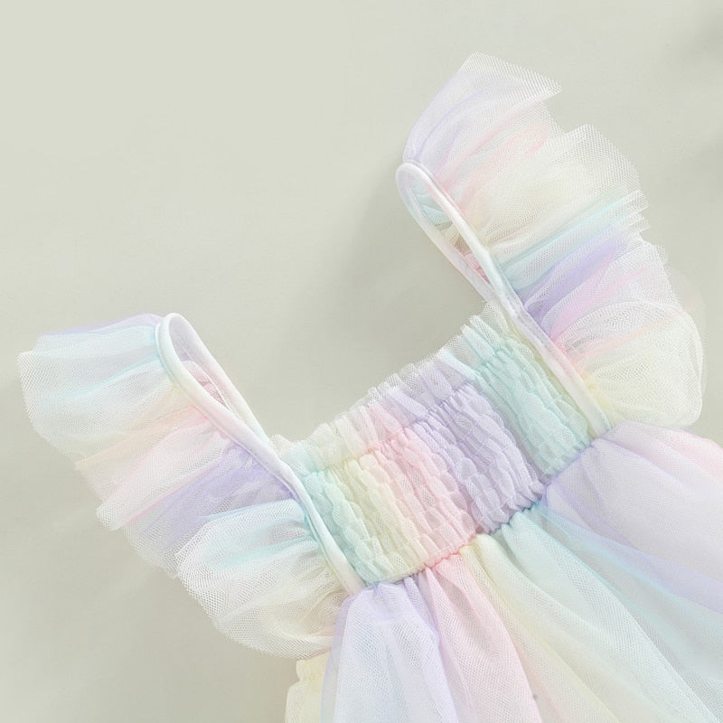 JOSIE Pastel Rainbow Romper