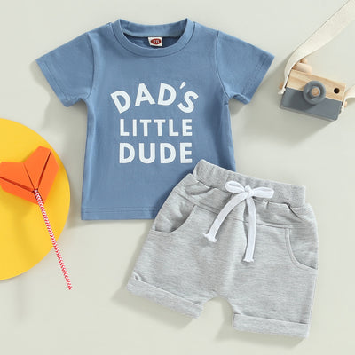MAMA'S/DAD'S LITTLE DUDE Summer Outfit
