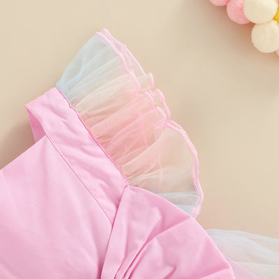 RAINBOW Tulle Bowtie Romper