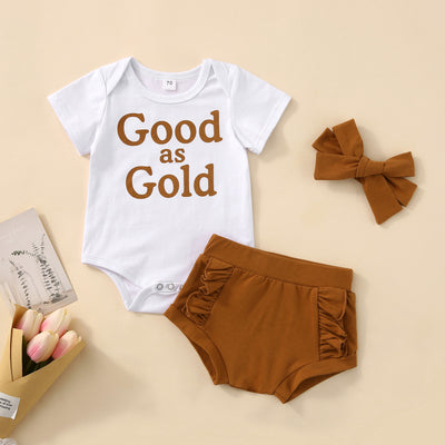 GOOD AS GOLD Outfit with Headband