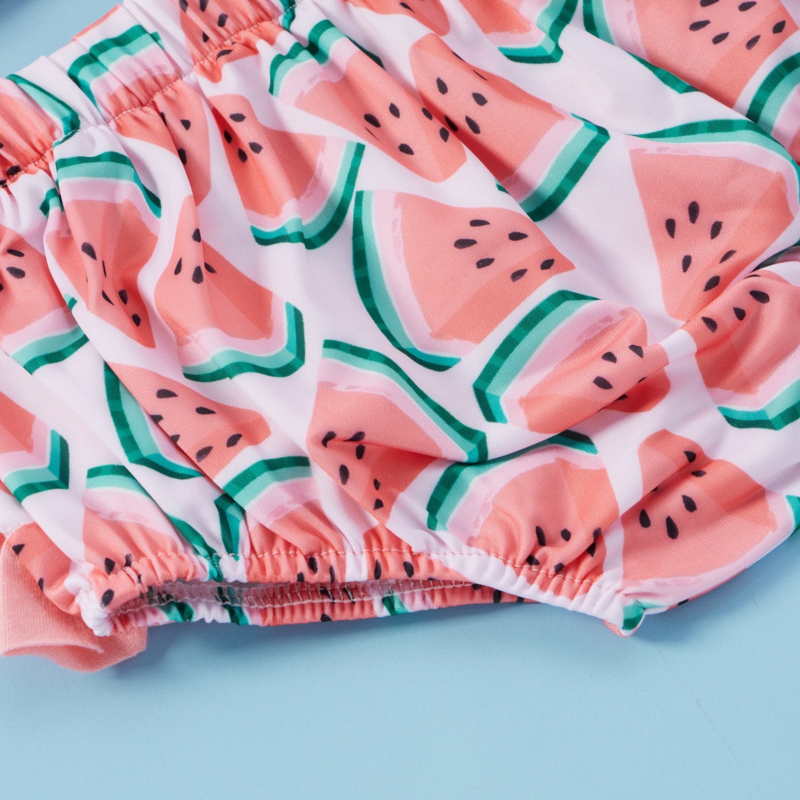 WATERMELON Bowtie Bikini with Sun Hat