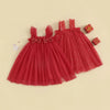 SPARKLES Red Tulle Dress