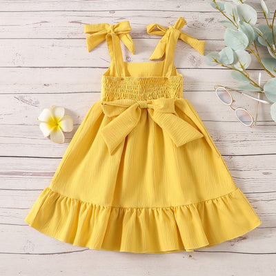 SUNSHINE Yellow Crochet Dress