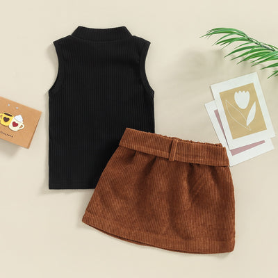 BETTY Corduroy Skirt Outfit