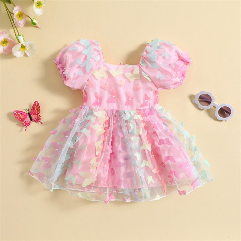 BUTTERFLY Puff Sleeve Dress