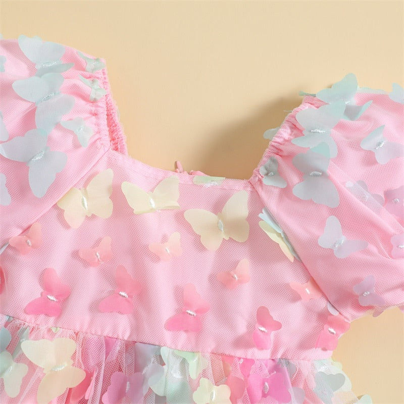 BUTTERFLY Puff Sleeve Dress