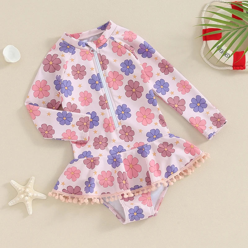 FLOWER POWER Tassel Swimsuit