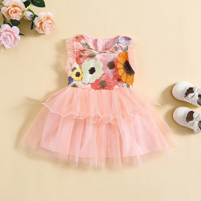 PETAL Embroidered Flower Dress