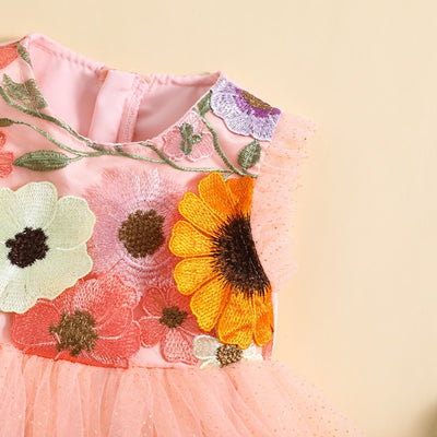 PETAL Embroidered Flower Dress