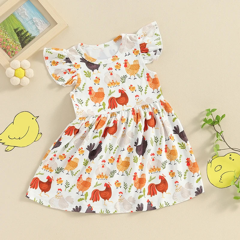 CHICKENS Ruffle Dress 6-12 months CHICKENS Ruffle Dress 6-12 months