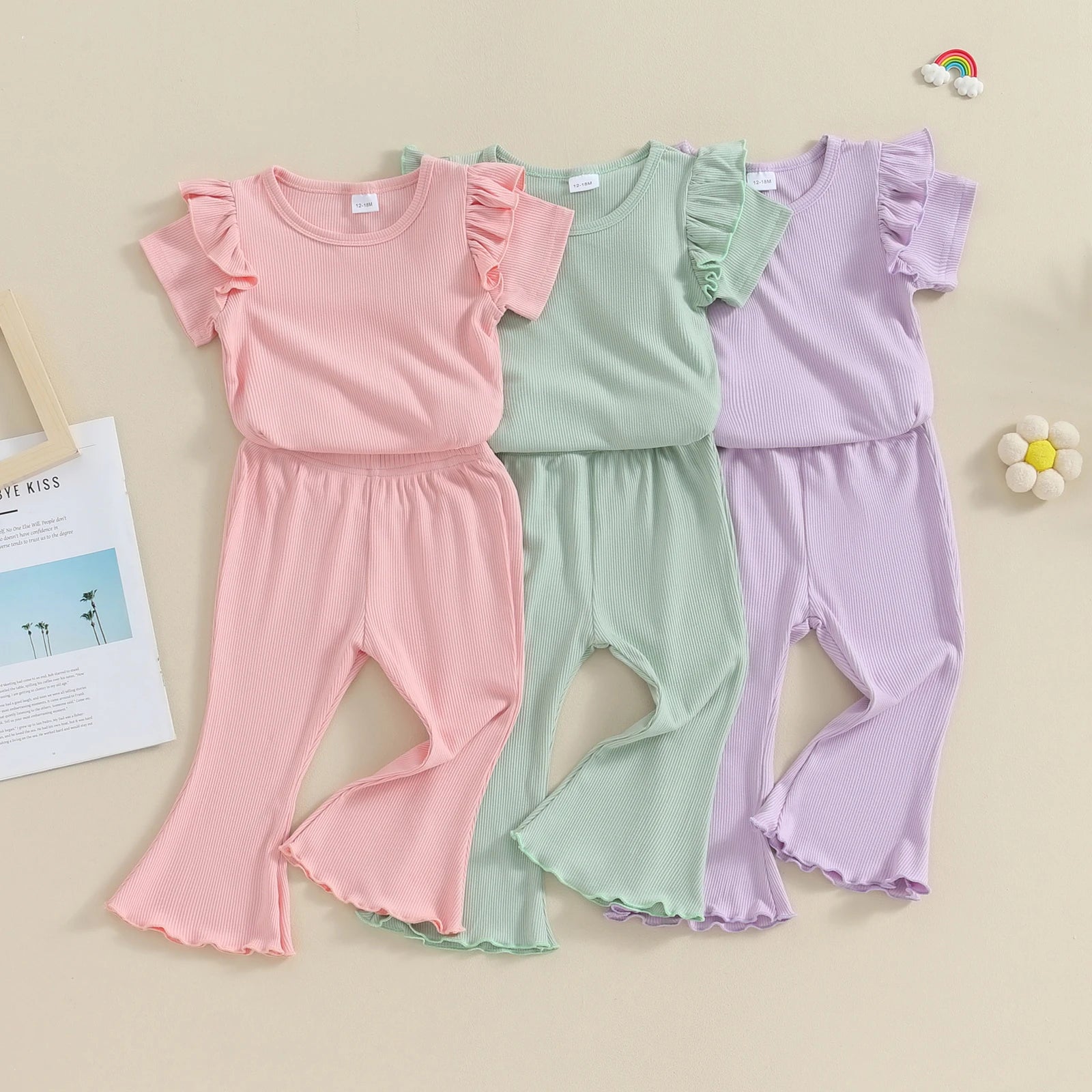 Baby ruffle hot sale bell bottoms