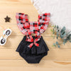 JOLIE Checkered Ruffle Romper