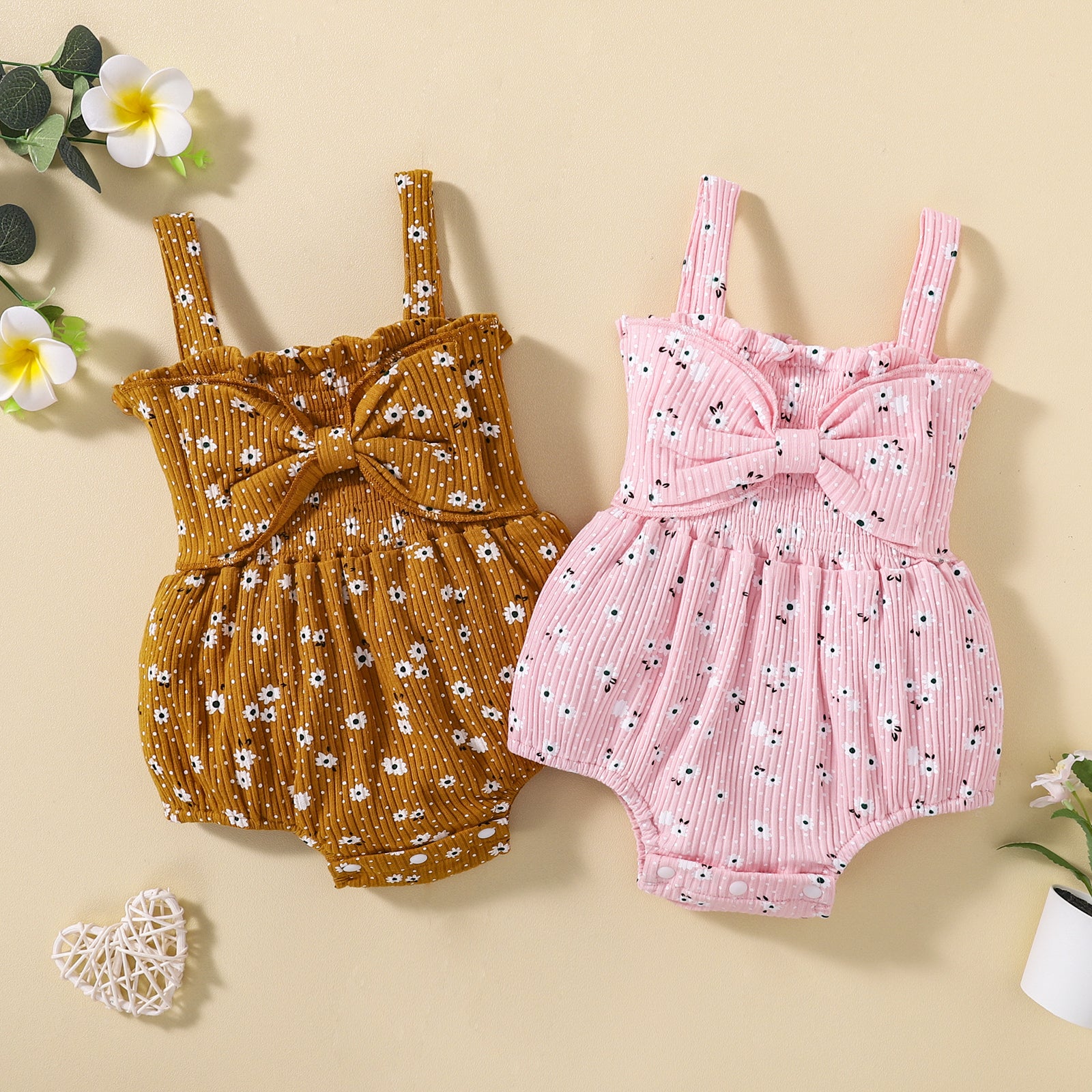 MAREILLE Floral Bowtie Romper