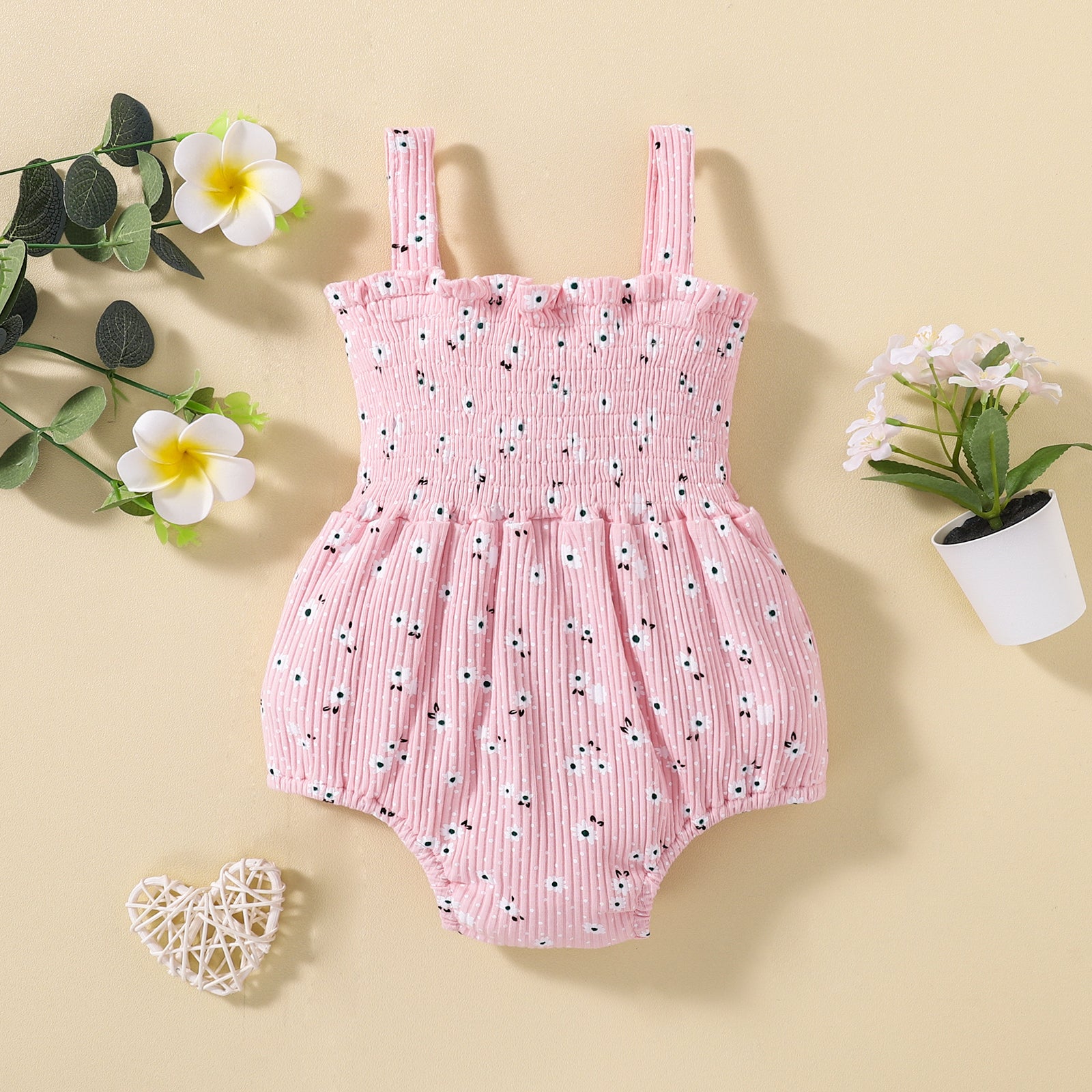 MAREILLE Floral Bowtie Romper