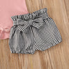 JULIETTE Plaid Summer Outfit with Headband