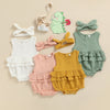 MILLIE Ruffle Romper with Headband