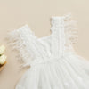 JULIETTE Lace & Feather Tassel Dress