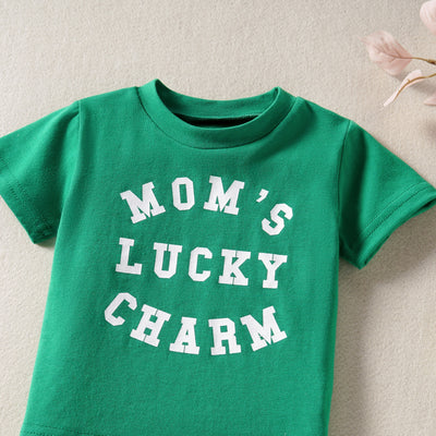 MOM'S LUCKY CHARM Outfit with Headband