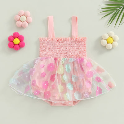 FLOWER PRINCESS Tulle Romper