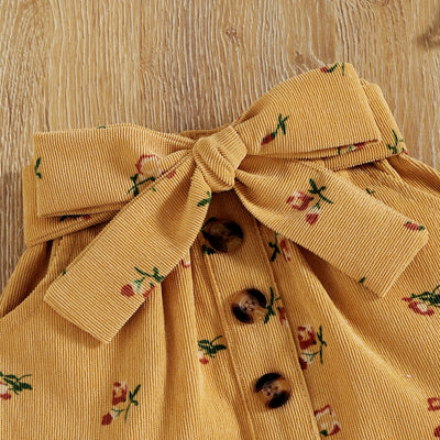 SERAFINA Floral Corduroy Skirt Outfit